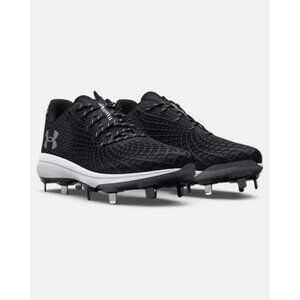 Under Armour Glyde 2 MT Womens Black Silver Softball Cleats 3026601-001 Size 9.5